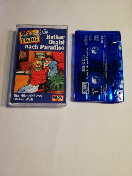 TKKG Folge 78 Heißer Draht nach Paradiso Blau Transparent 490633 PC 209 Europa